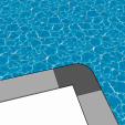 LUNA Gris, Margelle de piscine
