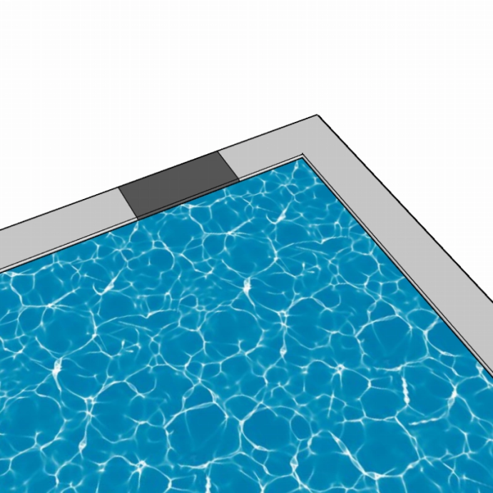 LUNA Anthracite, Margelle de piscine LUNA Anthracite, Margelle de piscine