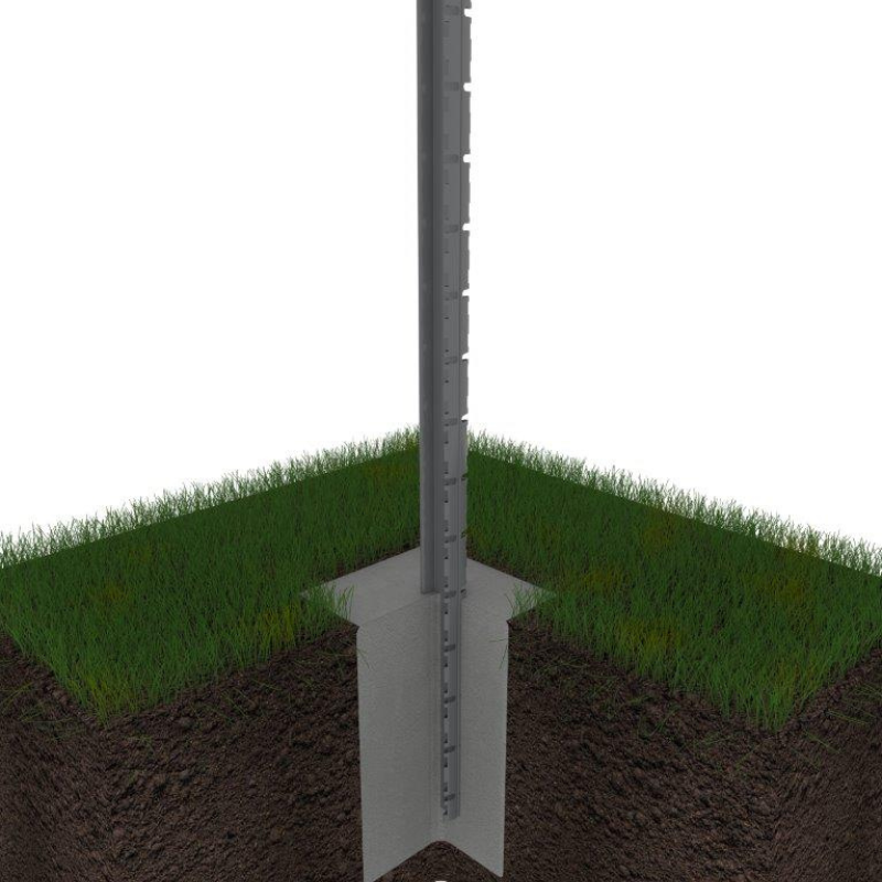 PROFENCE Anthracite, Clôture rigide à sceller & encoches, [H 1.03 m]