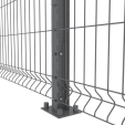 PROFENCE Anthracite, Clôture rigide à platine & encoches, [H 1.93 m]