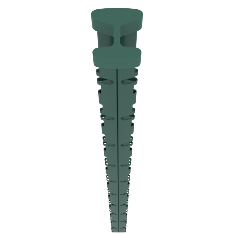 PROFENCE Vert, Poteau clôture à sceller & encoches [H 1.03 m]