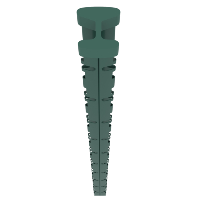 PROFENCE Vert, Poteau clôture à sceller & encoches [H 1.23 m]