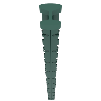 PROFENCE Vert, Poteau clôture à sceller & encoches [H 1.53 m]