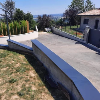 PROFENCE Anthracite, Couvertine pour muret [L 2.2 x l 0.28 m]