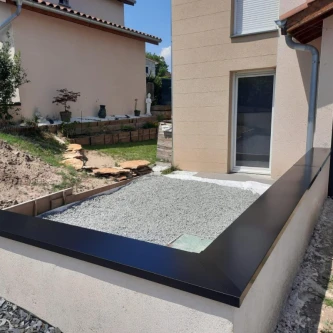 PROFENCE Anthracite, Angle pour couvertine en acier