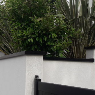 PROFENCE Noir, Bouchon pour couvertine en acier