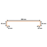PROFENCE Blanc, Couvertine pour muret [L 2.2 x l 0.28 m]