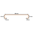 PROFENCE Anthracite, Couvertine pour muret [L 2.2 x l 0.28 m]