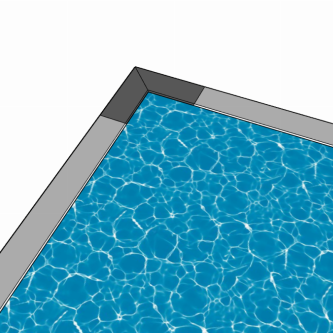 STARK Gris, Margelle de piscine