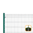 PROFENCE Vert, Clôture rigide à sceller & encoches, [H 1.03 m]