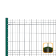 PROFENCE Vert, Clôture rigide à sceller & encoches, [H 1.23 m]