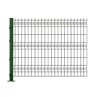 PROFENCE Vert, KIT Clôture rigide à platine [L 2.23 x H 1.93 m]