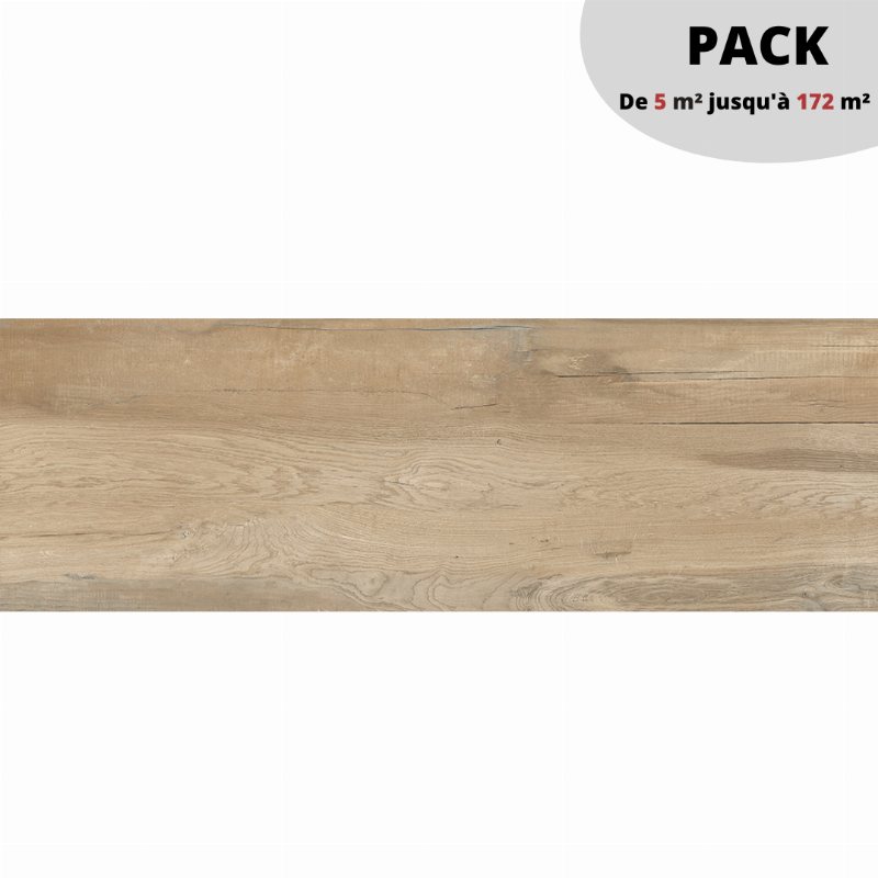 PACK Dalles 20 mm sur plots 62 m² / AEQUA Silva 40x120 cm