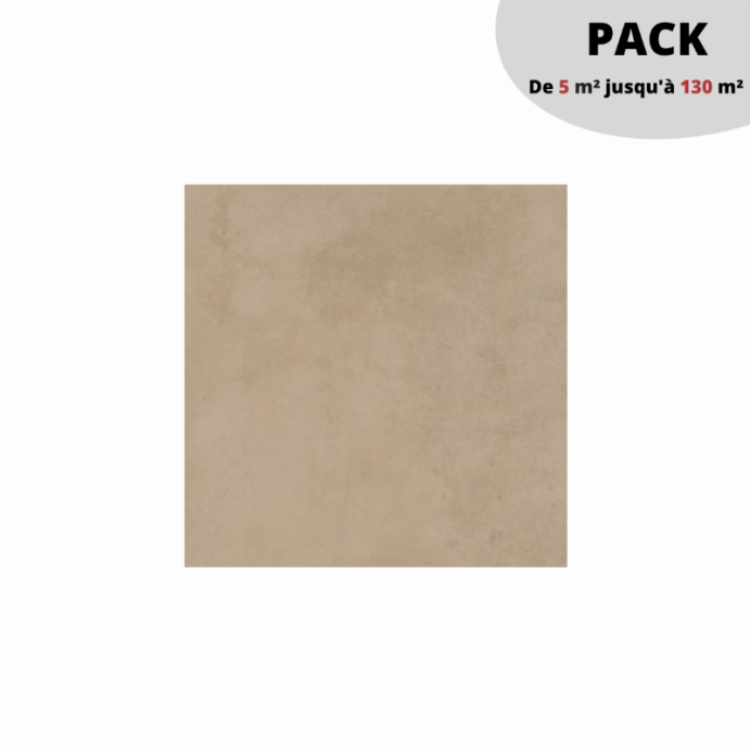 PACK Dalles 20 mm sur plots 115 m² / LUNA Beige 60x60 cm