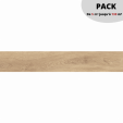 PACK Dalles 20 mm sur plots 23 m² / PADOUK Beige 30x120 cm