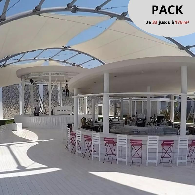 PACK Terrasse Bois Composite 110 m² / PRO XTREM Gris Clair