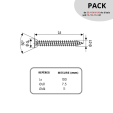 PACK Fixation lambourde / Vis SPAX-RA pour 18 m²
