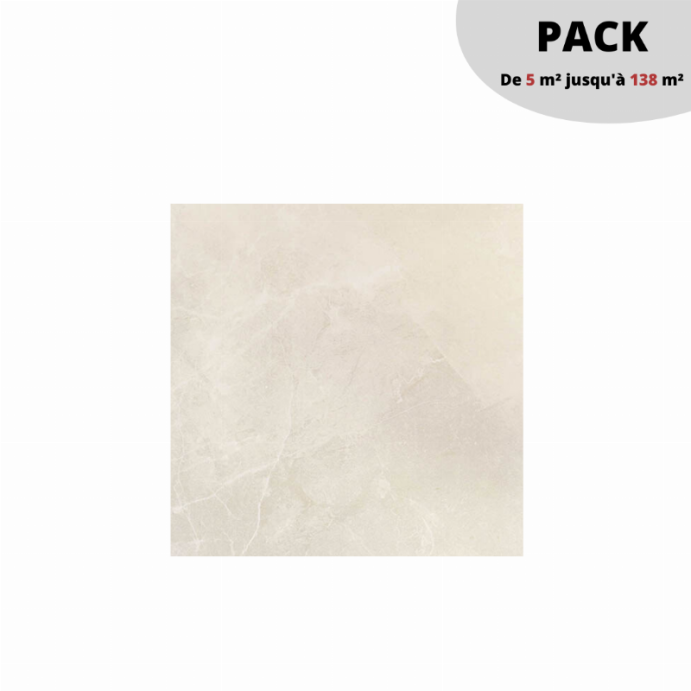 PACK Carrelage intérieur 71 m² / PULPIS Bianco 80x80 cm