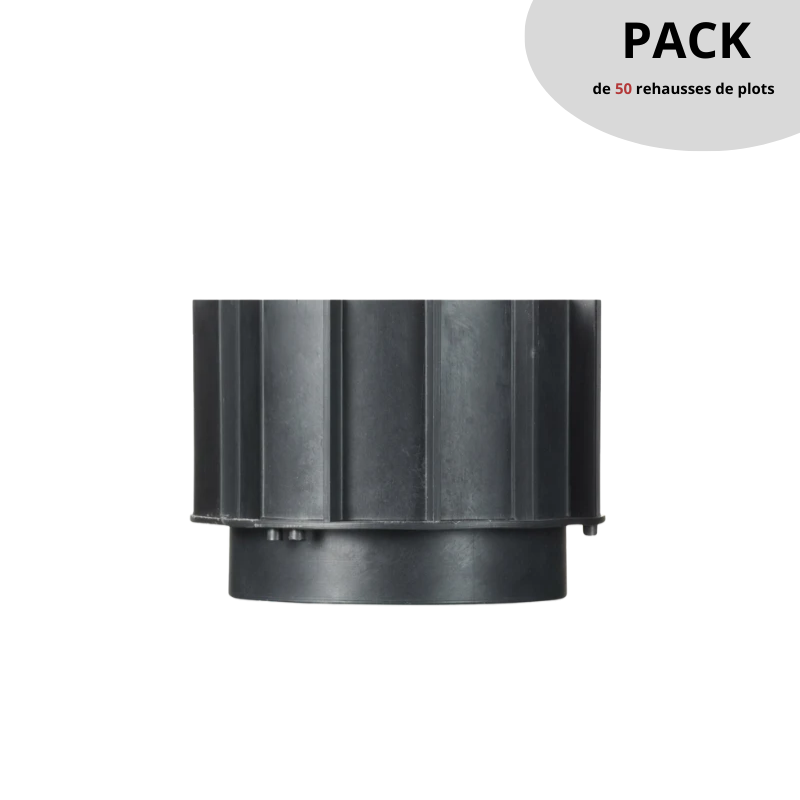 PACK 50 réhausses pour plots Dalle ou Lambourde JOUPLAST / H 60 mm