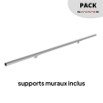 SECO Gris Inox, PACK Rampe d'escalier 4 ml