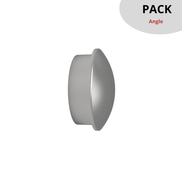 SECO Gris Inox, PACK Embouts de finition, Rampe d'escalier