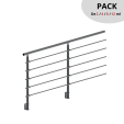 SECO Anthracite, PACK Garde-Corps 2 ml, fixation latérale
