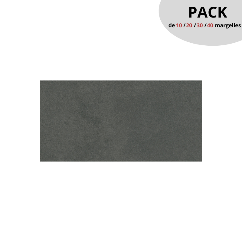 PACK 10 margelles LUNA Anthracite 30x60cm