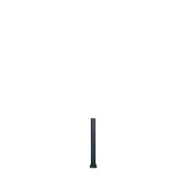 MCFENCE Anthracite, Poteau clôture multiangle à platine [H 0.65m]