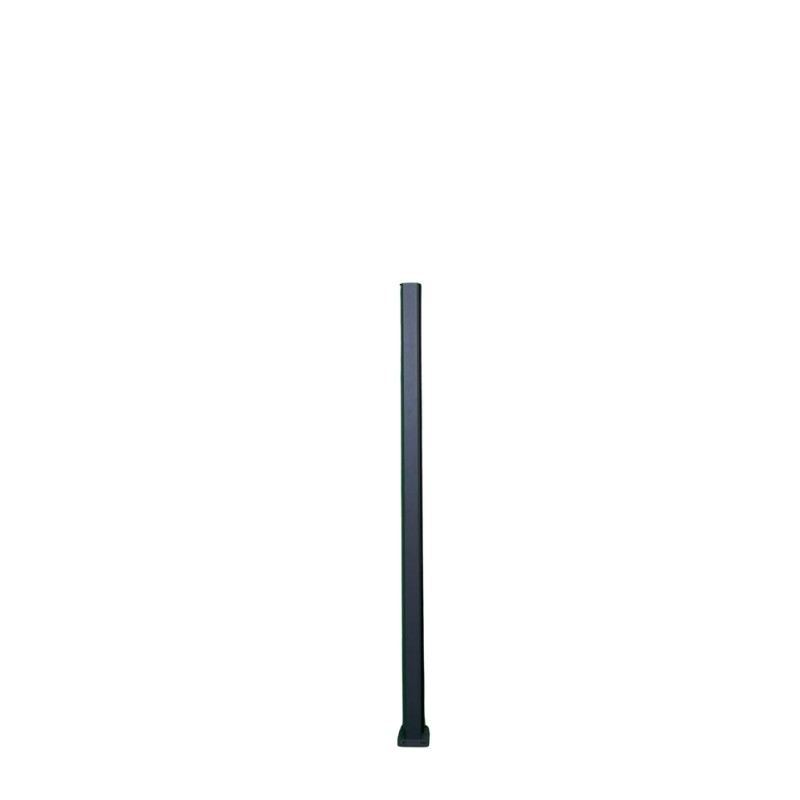 MCFENCE Anthracite, Poteau clôture multiangle à platine [H 1.40m]