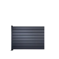 MCFENCE Anthracite, Clôture aluminium persienne à platine [H 1.40 m]