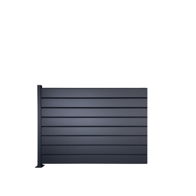 MCFENCE Anthracite, Clôture aluminium persienne à platine [H 1.40 m]
