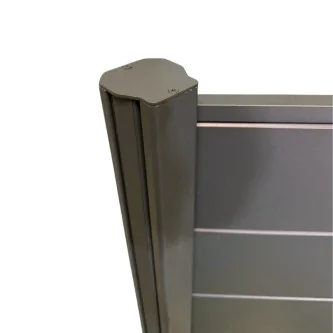 MCFENCE Anthracite, Clôture aluminium persienne à sceller [H 0.65 m]
