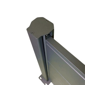 MCFENCE Anthracite, Clôture aluminium pleine à platine [H 1.40 m]