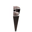 MCFENCE Anthracite, Poteau de fin multiangle [H 0.65m]