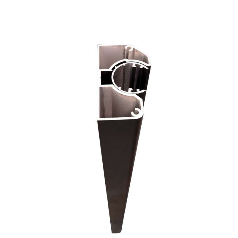 MCFENCE Anthracite, Poteau de fin multiangle [H 0.95m]
