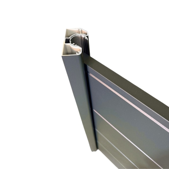 MCFENCE Anthracite, Poteau de fin multiangle [H 0.95m]