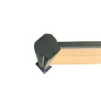MCFENCE Anthracite, Clôture composite à sceller, [H 1.85 m]