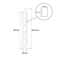MCFENCE Anthracite, Clôture composite à platine, [H 0.65 m]