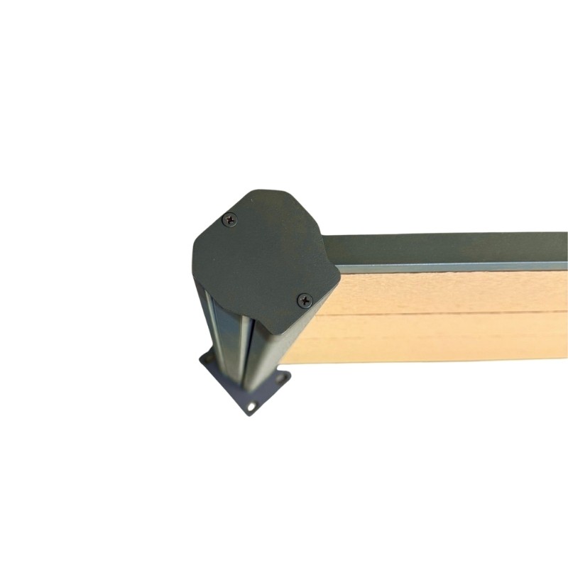 MCFENCE Anthracite, Clôture composite à platine, [H 1.40 m]