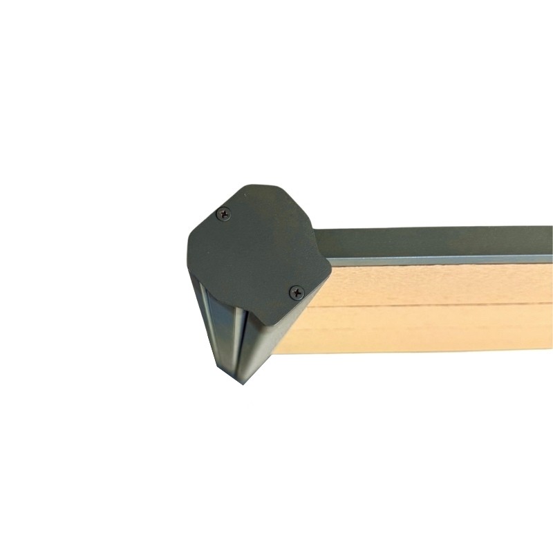 MCFENCE Anthracite, Clôture composite à sceller, [H 1.40 m]