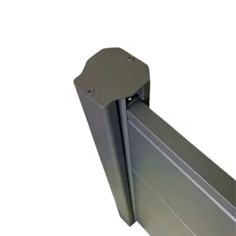 MCFENCE Anthracite, Clôture aluminium persienne à sceller [H 0.65 m]