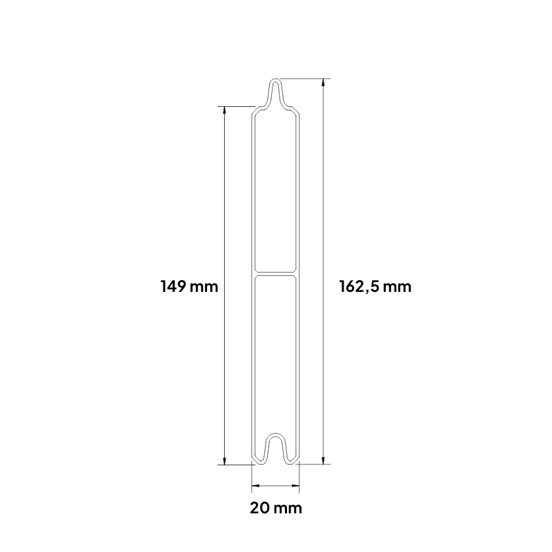 MCFENCE Anthracite, Clôture aluminium pleine à platine [H 0.65 m]
