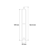 MCFENCE Anthracite, Clôture aluminium pleine à sceller [H 0.65 m]