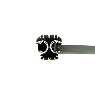 MCFENCE Anthracite, Poteau clôture multiangle à sceller [H 0.65m]