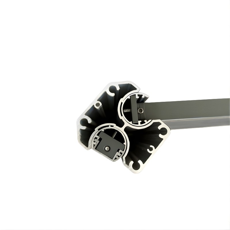 MCFENCE Anthracite, Poteau clôture multiangle à sceller [H 1.40m]