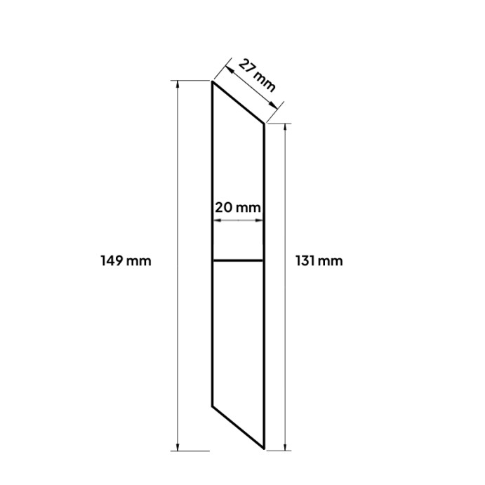 MCFENCE Anthracite, Clôture aluminium persienne à platine [H 0.65 m]