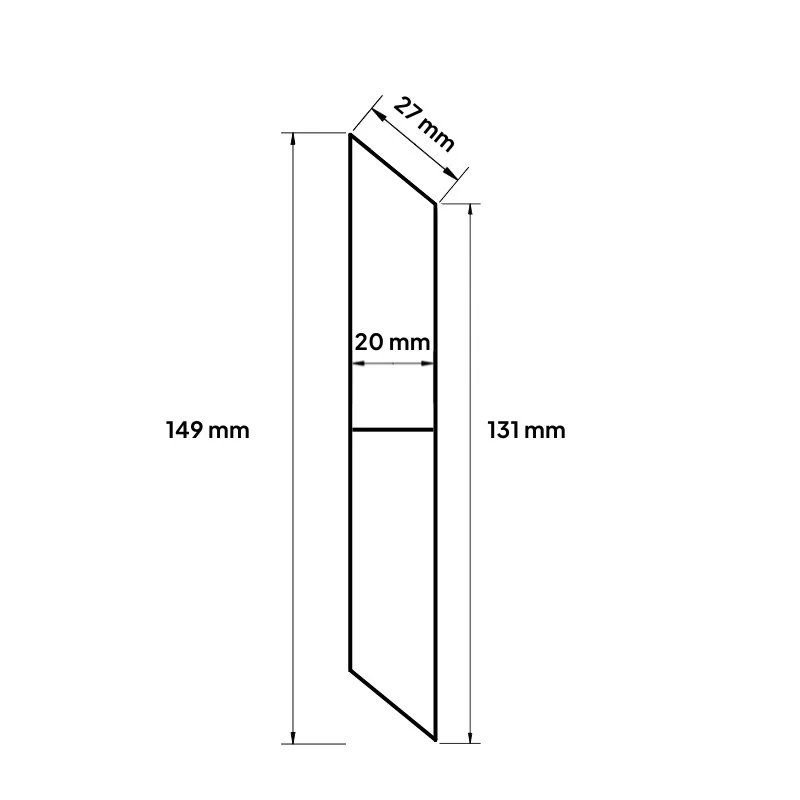 MCFENCE Anthracite, Clôture aluminium persienne à sceller [H 0.65 m]