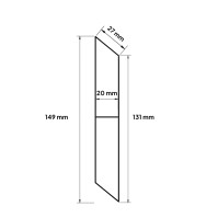 MCFENCE Anthracite, Clôture aluminium persienne à sceller [H 1.85 m]
