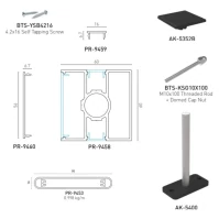 F60 Anthracite, Clôture aluminium pleine [H 1.5 m]