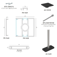 F60 Anthracite, Clôture aluminium pleine [H 1.7 m]